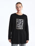 LC Waikiki Crew Neck Sequined Long Sleeve Women's Tunic